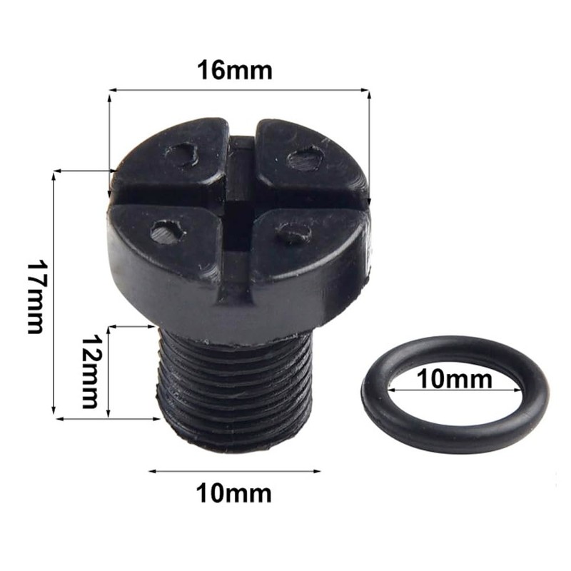 1 Set 4 Pcs Vent Screw Plug Coolant Expansion Tank