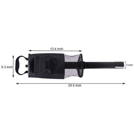 2PCS Golf Ball Retriever Shag Bag, Professional Golf Ball Picker, Holds about 60 balls collector, Tube Deluxe Portable Ball Picker, Golf Shagger Storage, Balls Collector Convenient Hop-Pocket (Red)