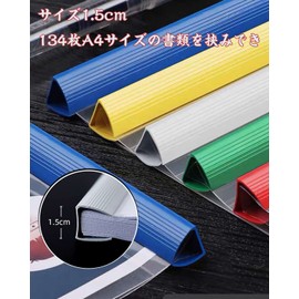 Rail File, A4 Thick Binding, A4 Files, Set of 10, 130 Pages, File Binding File, Clear File Storage, Document Classification, Clear File, A4 Presentation, Conference, Business, Seminar, Document Storage, Document Case (White, 10 Pieces with Clear Cover)