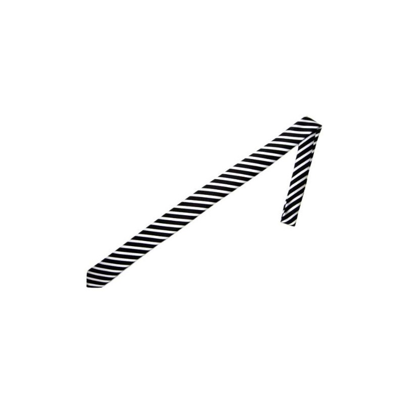 [8] 5 color striped thin tie, slim tie, narrow tie,