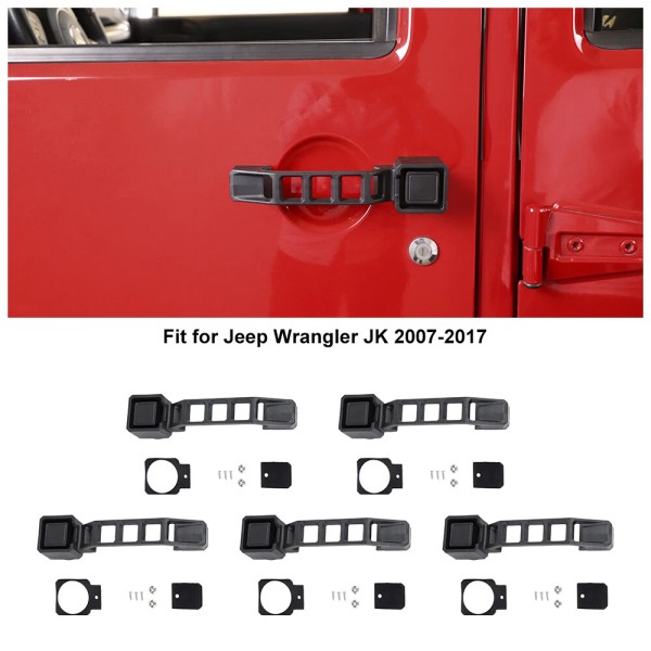 SHINEKA 5X Car Side Door Handle &Tailgate Handle Decor Trim
