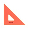 Pacific Arc Drafting Triangle, 10-inch, 45/90 Degrees, Fluorescent Orange