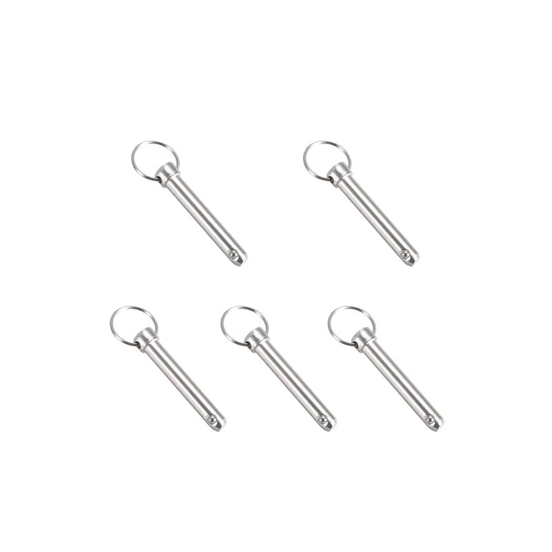 5 Pcs Quick Release Pins, 10mm x 45mm Carbon Steel
