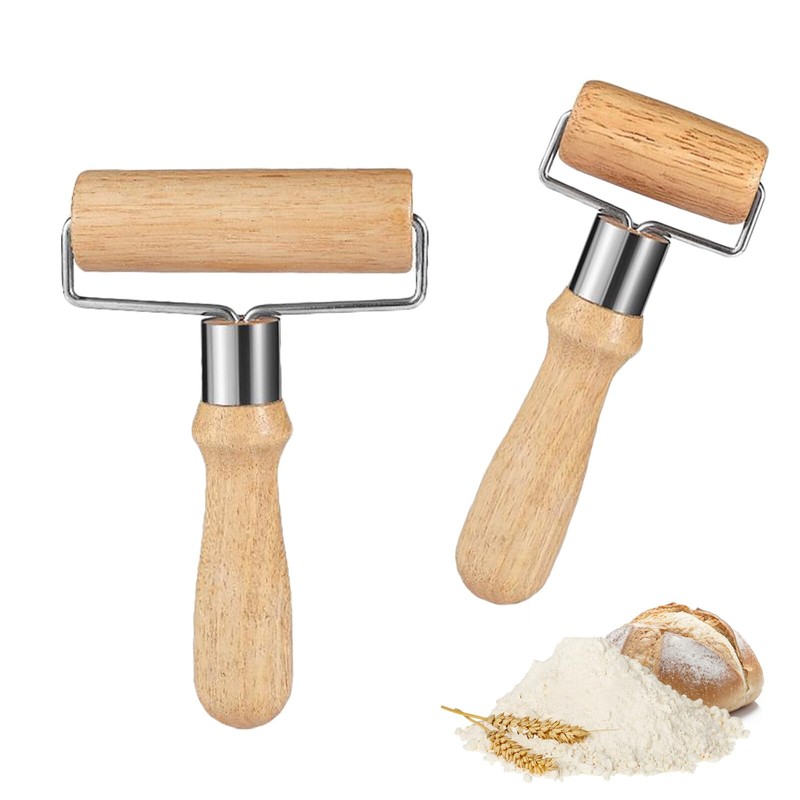RoxNvm Rolling pin, 2 pieces dough roller, small and medium