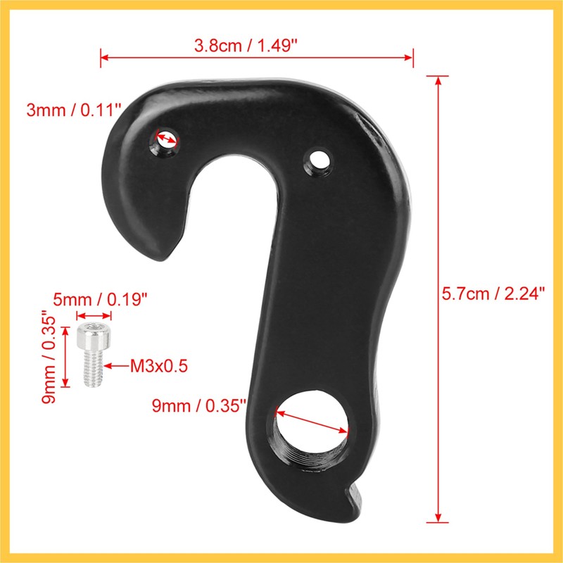 BULLSPANN Aluminum Alloy Bicycle Tail Hook Rear Derailleur Hanger Frame