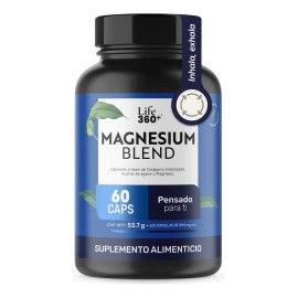 Magnesio Mix 60caps Citrato Y Glicinato De Magnesio Life360 Sabor Sin Sabor