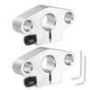 sourcing map 2pcs SHF10 Aluminum Linear Rod Rail Shaft Support