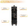 X AUTOHAUX Front Right Driver Side Power Window Switch Window