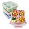 greenandlife Kids Bento Snack Box 4 Compartment Snack Container