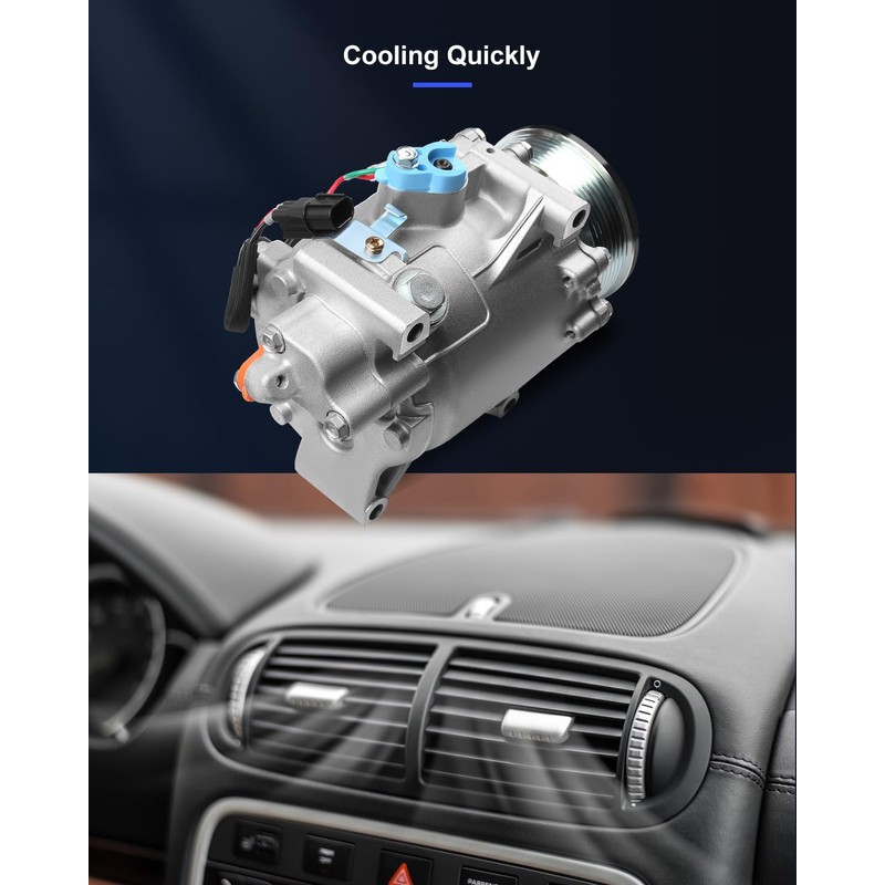 ECCPP AC Compressor 2006-2010 for Acura CSX 2.0L 2006-2011 for