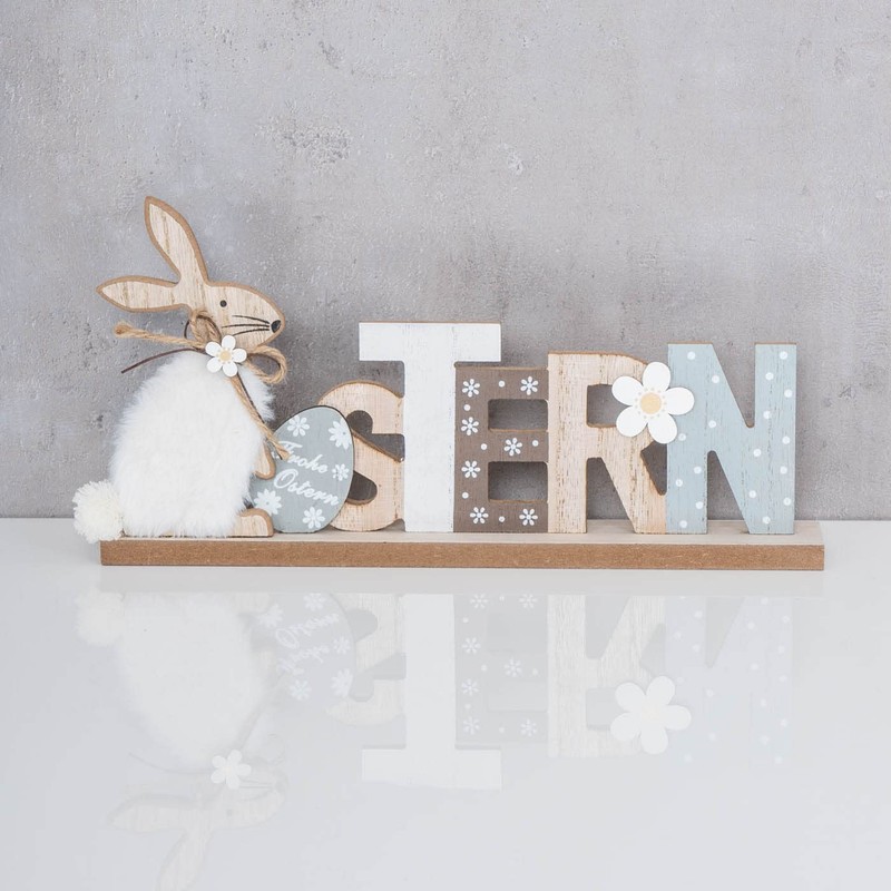 levandeo Easter Wooden Table Decoration with Letters Design 34 x