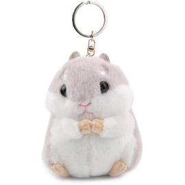 LNYMZD Hamster Keyring Plush Pendant Handbag Charm Keychain Bag Accessory Women Keyrings and Keychains