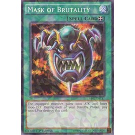 YU-GI-OH! - Mask of Brutality (BP03-EN137) - Battle Pack 3: Monster League - 1st Edition - Shatterfoil