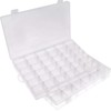 Opret 2 Pcs 36 Grids Plastic Jewellery Organiser, Clear Storage