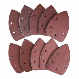 MALAYAS 80PCS Mouse Sander Pads Mouse Sanding Sheets Sandpaper Detail Sander Paper Assorted 40 60 80 100 120 180 240 320 400 800 Grit