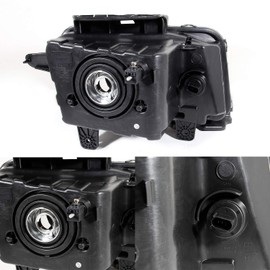 AKKON - For Black 2010 2011 2012 2013 Chevy Camaro Headlights Front Headlamps Pair Replacement Left+ Right