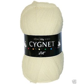 Cygnet DK Double Knitting Acrylic Yarn/Wool 100g - 256 Cream