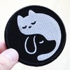 Patch Dog and Cat Tai Chi Figure, Velcro (Velcro/Velcro) Removable,