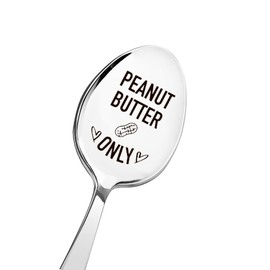 Birthday Christmas Gifts for Son Daughter Peanut Butter Lovers Girlfriend Boyfriend Funny Gag Gifts for Nana Papa Retirement Gift for Dad Mum Christmas Presents for BFF Peanut Butter Only Spoon