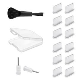 YueJieSelected 16 Piece USB C Dust Cover Set (White)