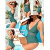 CMTOP Women's One Piece Swimsuits Mesh Tummy Control Swimming Costume