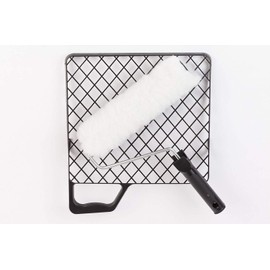 Triuso DIY Roller Set 25 cm Handle Black Painting Set Scraper Grid Paint Roller