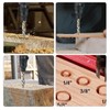 15 PCS Countersink Drill Bit Set, Woodworking Chamfered Set,1/4 Inch