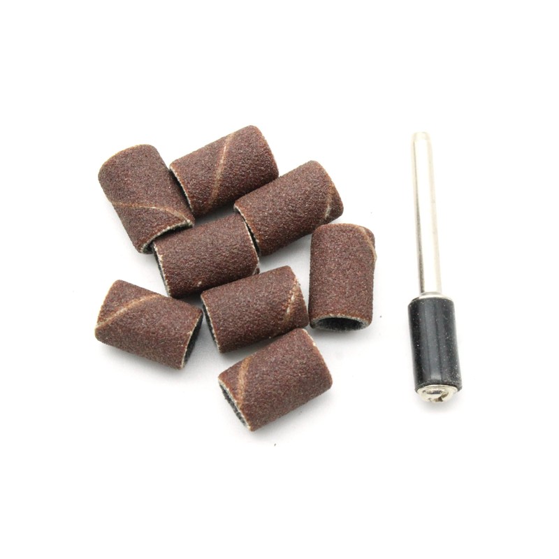 TEMO 100 pc 1/4 Inch Sand Drum Grit 180 Medium