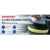 WORKPRO 5PCS 6.5-inch Polishing Pads Sponge Waxing Foam Buffing Kit