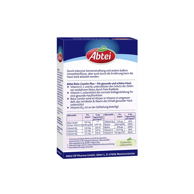 Abtei Beta-Carotene Plus - Single Pack