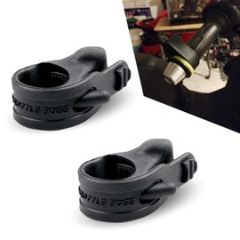 getfay 2 PCS Motorcycle Throttle Modification Aid, Throttle Assist Cruise Control Handle Effort-Saving Support Clamp, Accelerator Handle Rocker Bracket, Universal for Most Motorcycles (Black)