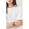 Pychee Surfer Heishi Bracelets Set for Women Stackable Gold Clay