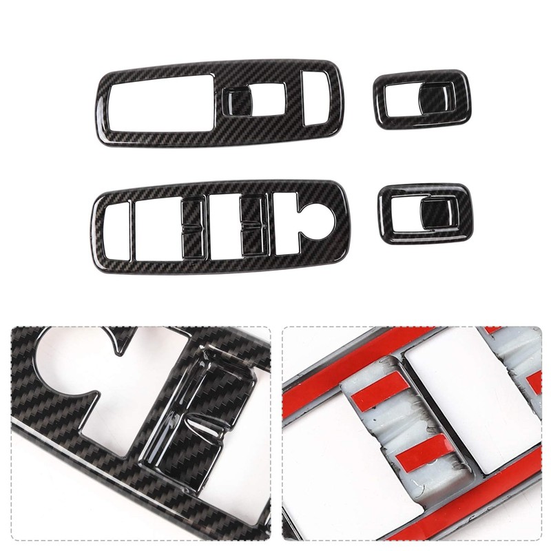 JeCar - Kit de embellecedor de botón interior para Jeep
