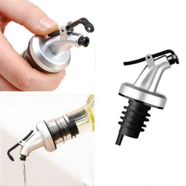 Cystarry 10 PCS Oil Pour Spouts, Olive Oil Vinegar Wine Dispenser with Leak-Proof Cap,Oil Bottle Stopper for Kitchen and Bar