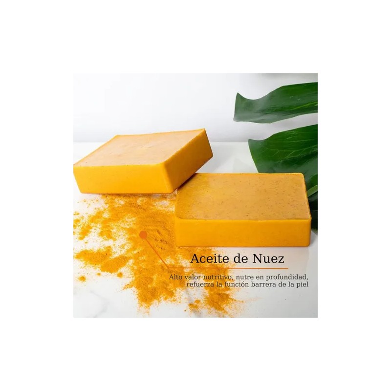 Jabón Cúrcuma Para Baño Facial Corporal Jabón Turmeric 100g