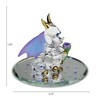 Glass Baron Sniffy The Dragon Glass Figurine, Hand Blown &