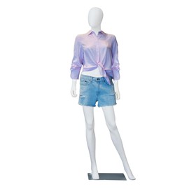 70-inch Female Mannequin Full Body - Torso Dress Form Mannequin Body Adjustable Detachable Manikin Full Body with Head Metal Base (Female-A)