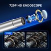 MUCAR E021 USB Endoscope Borescope, 720P Borescope with 6 Adjustable
