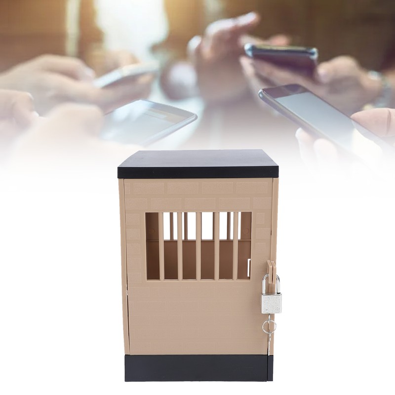 Cell Phone Lock Box with Key Lockable Mobile Phone Storage