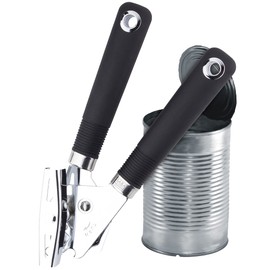 Sabatier Professional Stainless Steel Tin Can Opener - Easy, Comfortable Turning Mechanism. Cuts Inside Rim of Tin. Soft Grip Handles. Dishwasher Safe. 25 Year Guarantee.
