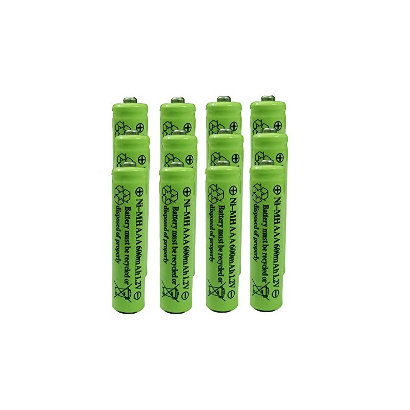 GSUIVEER AAA Nimh 600mAh 1.2v Rechargeable Battery for Outdoor Solar