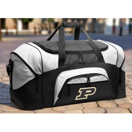 LARGE Purdue Duffel Bag Purdue University Suitcase or Gym Bag For Men Or Her (Black)