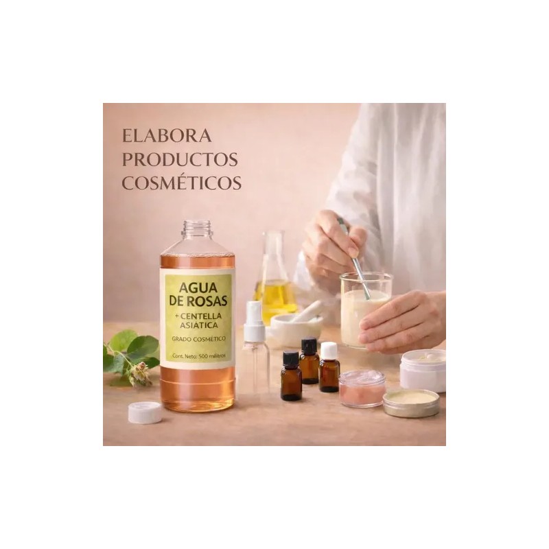 Agua De Rosas + Centella Asiática 500ml Tónico Facial Natura