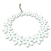 DARO DEKO Wooden Flower Wreath White Diameter 35 cm with