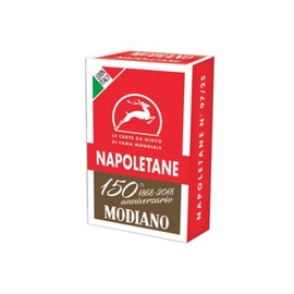 Modiano 300080 Neapolitan Cards of 150 Years Red