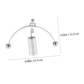 ORFOFE Balance Cylinder Weightlifting Man Tumbler Iron Desktop Ornament Metal Material Home Decor Office