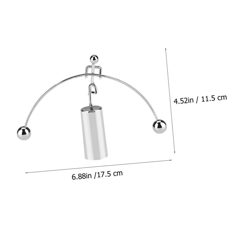 ORFOFE Balance Cylinder Weightlifting Man Tumbler Iron Desktop Ornament Metal