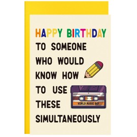 ORYCOOL Funny Birthday Card, Birthday Card for Women&Men, Husband&Wife GrandpaBirthday Card, Dad Birthday Card (OldPen)