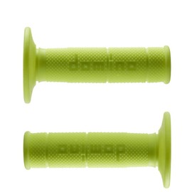 Rubber Domino Grips for Motorcycle Handlebar Motocross Off Road Pit Bike Enduro Trial MX Freeride (Yellow Flour)