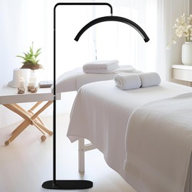 Hi_friend 28 inch Half Moon Lamp, Portable Esthetician Lash Light for Lash Tech, Bright Eyelash Extension Arched LED Floor Light, Lashing Lamp for Beauty, Skincare, Lashes (Black Night)